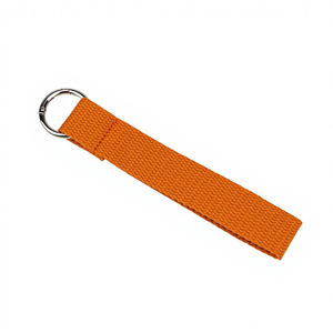 Llavero de cordón multicolor al por mayor con correa tejida y parches de tela coloridos, llavero de muñeca para niños - Product Image 4