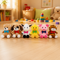 Ensemble d'animaux en peluche super doux HUGMEI, collection d'animaux en peluche, poupées en peluche mignonnes et kawaii