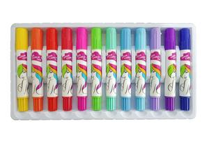 ホットセールニューガールヘア染料チョークスティック卸売染料ブラシ一時的な色ヘアチョーククレヨン12色セット - Product Image 2