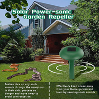 Répulsif à taupe sonique à énergie solaire Contrôle vocal Rongeur Campagnol Serpent Fermes de dissuasion Pelouses Printemps Automne Saison Conception de style animal
