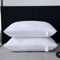 Oreiller d'hôtel doux et moelleux de grande taille, en polyester, au design élégant et personnalisé, prix de gros