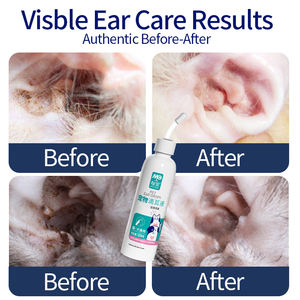 Gotas Limpiadoras <span class=keywords><strong>de</strong></span> Oídos para Perros y Gatos OEM/ODM, Fórmula Suave que Elimina la <span class=keywords><strong>Cera</strong></span> para el Cuidado Diario <span class=keywords><strong>de</strong></span> los Oídos, Venta al por Mayor y Marca Privada - Product Image 2