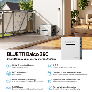 Système solaire <span class=keywords><strong>de</strong></span> balcon BLUETTI Balco 260 Zero Feed, 2,56 kWh LiFePO4, compatible avec <span class=keywords><strong>l</strong></span>'onduleur existant via couplage AC - Product Image 3