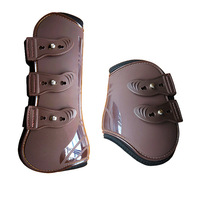 Bottes tendons de cheval en néoprène Pu à coque dure, bottes de Protection des jambes de cheval