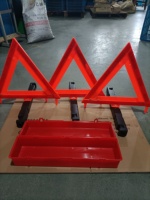Certificat de points, en triangle d'avertissement, réfléchissant et pliable, 3 pièces par lot