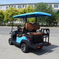 Voiturette de golf électrique chinoise abordable 4 places, batterie lithium 72V, certifiée CE, personnalisable et confortable