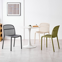 Chaises empilables en plastique personnalisables pour chambre à coucher, chaises de salle à manger commerciales, chaises de restaurant en plastique