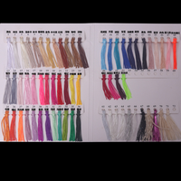 Erkoumi en stock – Bordure décorative en polyester de 15 cm pour robes de danse latine, dentelle à franges et pompons pour accessoires de costumes de scène et projets DIY
