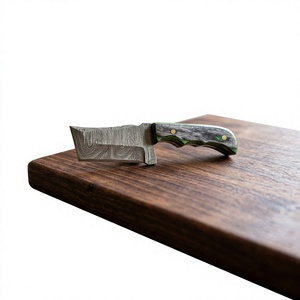 Cuchillo de Supervivencia y Caza de Hoja Fija Mini, Hecho a Mano, de Alta Calidad, con Acero de Damasco Industrial, Punta Caída, Mango de Resina OEM - Product Image 2