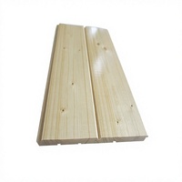 Plaque de protection murale en bois massif de pin blanc du Guangdong sans peinture, pour plafond et décoration intérieure de sauna