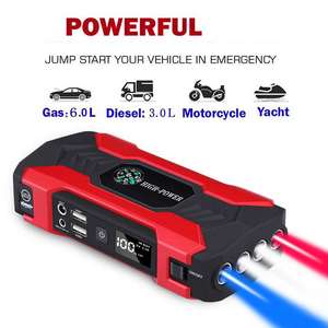 Avviatore <span class=keywords><strong>di</strong></span> Emergenza Portatile per Auto 28000mA con Caricabatterie e Luce LED per Veicoli 12V Diesel - Product Image 3