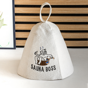 Soyez <span class=keywords><strong>le</strong></span> maître de votre bien-être avec ce chapeau de sauna en pure laine qui s'ajuste à votre tête comme une couronne, tout en favorisant la circulation de la chaleur. - Product Image 6