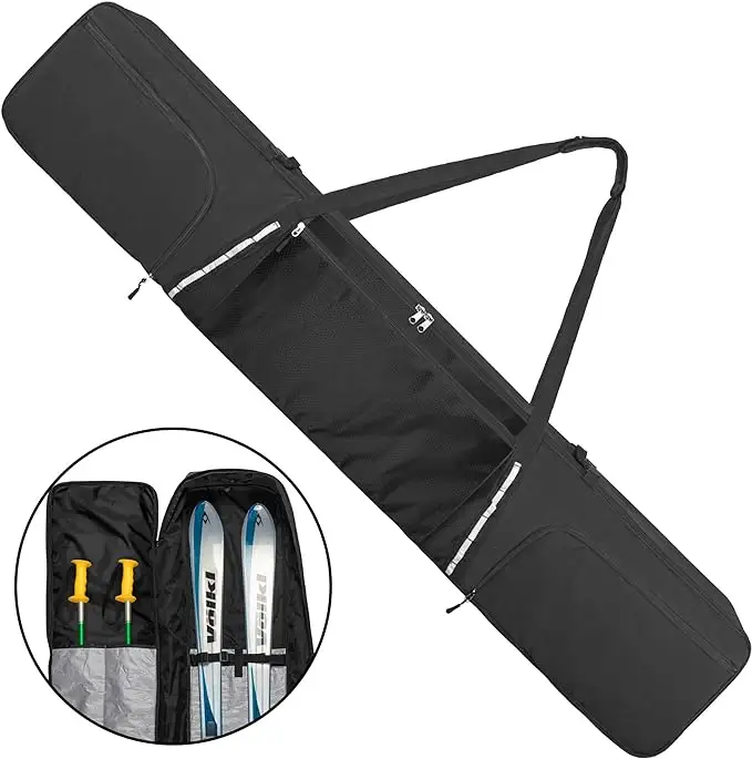 Kayak kurulu büyük kapasiteli su geçirmez seyahat çantası, büyük boy havacılık seyahat güvenliği için uygun