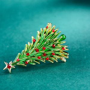 XILIANGFEIZI nouveau cadeau de noël manteau pull accessoire <span class=keywords><strong>Corsage</strong></span> broche arbre de noël alliage broche - Product Image 5