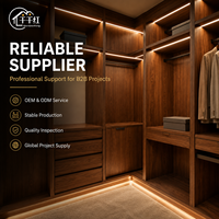 Système de dressing de luxe sur mesure pour chambre à coucher, meubles de rangement, fabricant OEM ODM, fournisseur de projets en gros