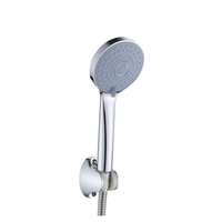 Ensemble de douche moderne portable en plastique à fixation au sol, haute qualité et longue durée de vie, avec pommeau de douche à 1 poignée, robinets chaud/froid et jet doux pour usage quotidien