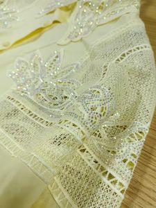 Nuova tendenza 2025 con ricami larghi camicie di cotone Casual camicette da <span class=keywords><strong>donna</strong></span> a manica lunga maglia <span class=keywords><strong>gialla</strong></span> Top abbigliamento <span class=keywords><strong>donna</strong></span> - Product Image 2
