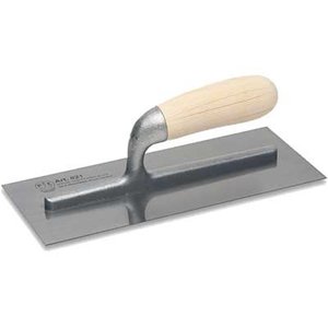 Pavan 28x12 cm SMOOTH M WOOD <b>TROWEL</b> '821/S' Corner Cement <b>Trowel</b> with Stainless Steel and <b>Plastic</b> Blade Material - Product Image 2