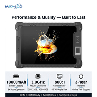 Tablette PC industrielle Android 8.1 de 8 pouces RK3288 2 Go de RAM RFID/NFC/POE, triple protection, écran haute luminosité, portable et renforcé