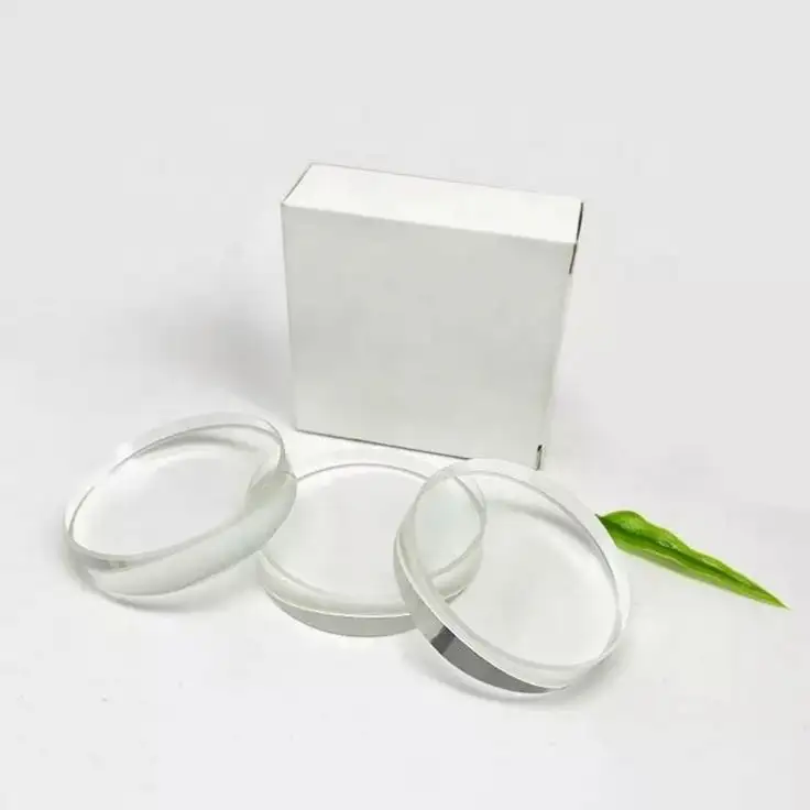 manufacturers Optical Use clear toughened borosilicate safety borosilicate 3.3 round visible sight glass