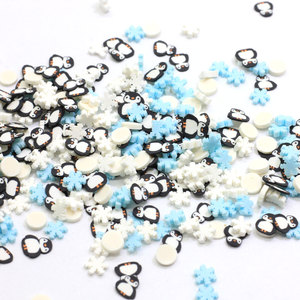 Pingouin argile arrose confettis bricolage artisanat Nail Art Scrapbook Slime remplissage accessoires - Product Image 3