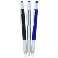 Ensemble de stylos multifonctions 4 en 1 avec tournevis, stylo à bille, écran tactile, logo gravé au laser personnalisé, cadeau promotionnel