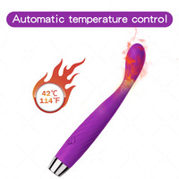 YAQU Hochleistungs-Heizstab-Vibrator Wasserdichter Silikon-Massagestab 10-Gang-Vibration USB-Aufladbar für Frauen G-Punkt Vagina