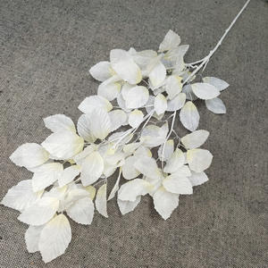 Tige unique Bonsaï Simulation Soie Matériel Jardin Hôtel Maison Bureau Vase Décoration Longues Feuilles Artificielles Arbustes Type - Product Image 3