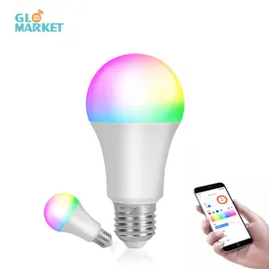 Glomarket madde protokolü akıllı aydınlatma E27 Led ampul akıllı ev ışıkları kablosuz App kontrolü ayarlanabilir Rgb akıllı işık Blub