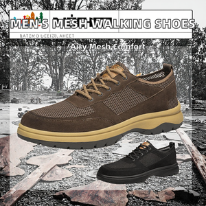 Zapatos Deportivos Casuales de Malla con Cordones para Hombre, Tallas Grandes 50-54, Plantillas de PVC Transpirables y Ligeras para Primavera y Trabajo - Product Image 2