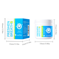 Poudre blanchissante pour les dents au menthol et aux probiotiques, personnalisée par OEM, pour nettoyer les dents, éliminer les taches, rafraîchir l'haleine, soins dentaires probiotiques, poudre dentaire