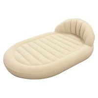 Canapé-lit gonflable moderne et portable de haute qualité avec design floqué, matelas pneumatique pour chambre à coucher et salon
