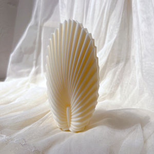 Moule à Cire Coquille Saint-Jacques Décoratif Moderne pour la Maison, Moule en Silicone Coquillage <span class=keywords><strong>Origami</strong></span>, Moules à Bougies en Silicone <span class=keywords><strong>Feuille</strong></span> Colonne - Product Image 3