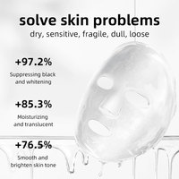 Coffret de 8 masques faciaux aux fruits, marque privée, 25 ml, masques en tissu à l'essence naturelle pour hydrater, nourrir et éclaircir la peau