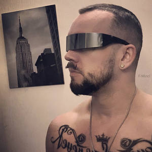 Gafas de sol de soldado del futuro de Ciencia ficción Para mujer y hombre, lentes de sol de una pieza con forma de diadema única, divertidas, para fiestas y películas - Product Image 2