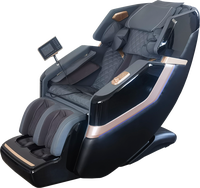 Fauteuil de massage électrique de luxe à corps entier chauffant zéro gravité Shiatsu avec chaleur corporelle étirement thaïlandais Shiatsu Fauteuil de massage 4D