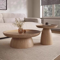 Ensemble de table basse en bois massif de noyer noir antique Meubles de salon modernes et simples pour les petits espaces
