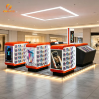 Vitrine de présentation pour magasin de mode avec éclairage LED, stand de vente au détail pour étuis de téléphone portable en centre commercial