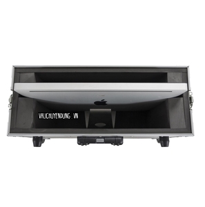 Valise de transport robuste pour écran TV, avec cadre en aluminium, antichoc, roues à frein et mousse pour la protection des écrans LED - Product Image 6