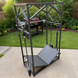 Kit d'accessoires <span class=keywords><strong>de</strong></span> <span class=keywords><strong>cheminée</strong></span> 4 pièces support <span class=keywords><strong>de</strong></span> transport <span class=keywords><strong>de</strong></span> bois <span class=keywords><strong>de</strong></span> chauffage en métal support <span class=keywords><strong>de</strong></span> <span class=keywords><strong>porte</strong></span>-bûches <span class=keywords><strong>de</strong></span> poêle à bois avec ensemble d'outils <span class=keywords><strong>de</strong></span> <span class=keywords><strong>cheminée</strong></span> - Product Image 3