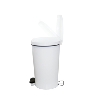 Cestino ovale con pedale 25L Bianco - Product Image 4