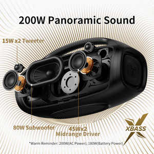 Tribit Stormbox Vụ Nổ 2 200W Ngoài Trời IP67 Đảng Loa Với LED Mic Đầu Vào 30H Thời Gian Chơi Cho Bluetooth Loa - Product Image 2