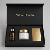Boîte cadeau magnétique en carton rigide avec insert en mousse, personnalisée avec logo, pour produits cosmétiques et parfums, fabriquée à partir de matériaux recyclés