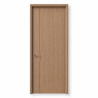 Porte de chambre en mélamine avec isolation acoustique, bande d'étanchéité en caoutchouc PUR pour une intimité optimale