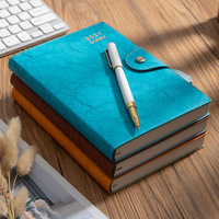 Fournitures scolaires personnalisées Carnets de notes en papier imprimé Journal A4 couverture rigide Texture lin Cuir PU Objectifs Planificateur Carnet de notes sur demande