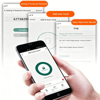 Keypad Sentuh OLED Tahan Air IP66 Kontrol Akses Pintu WiFi Tuya Smart Dengan Kapasitas Pengguna Besar Akses Jarak Jauh Kata Sandi Sementara