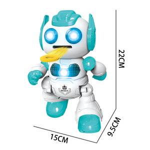 Robot télécommandé RC pour enfant, jouet électronique chantant, danse, mouvement, marche, lancement, soucoupe volante - Product Image 3
