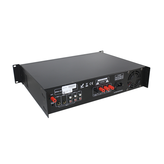 T High Quality 70W Professional Power Mixer Amplifier With 3 Microphone and 2 Auxiliary Inputs for Business Conference