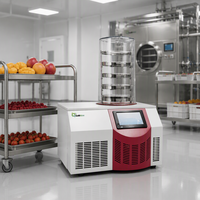LABTEX 3 Trays Vacuümvriesdroger inclusief vacuümpomp voor het drogen van fruit en groenten, voorafvriezen en dehydrateren