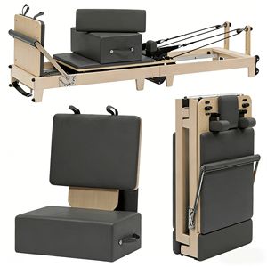 Máquina de Pilates Plegable de Madera para Uso Doméstico y Comercial, <span class=keywords><strong>Cama</strong></span> Multifuncional para Entrenamiento de Yoga y Pilates - Product Image 1